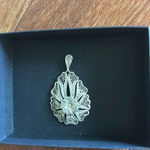 Stunning Vintage Sterling Silver Pendant